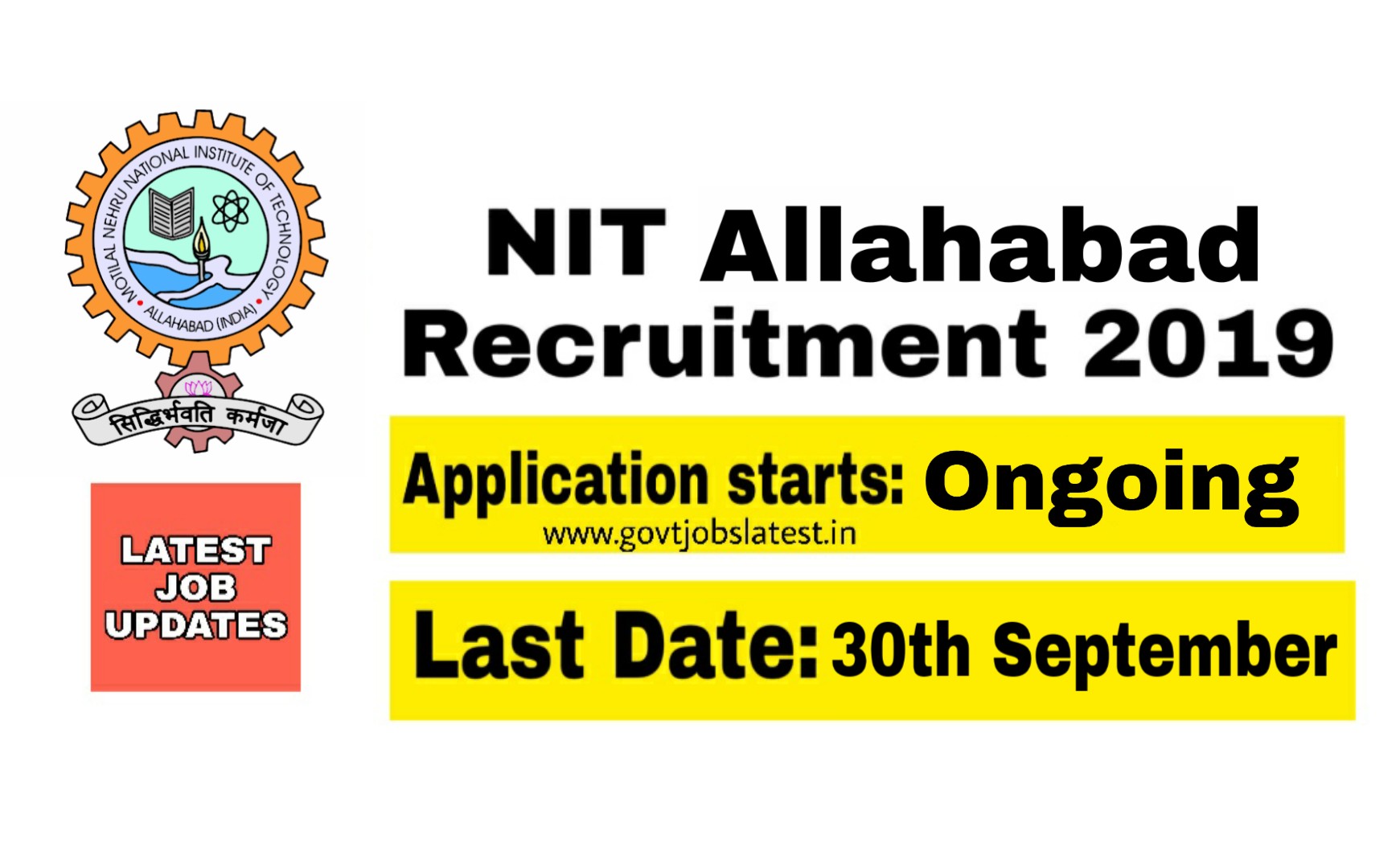 NIT Allahabad Recruitment - Technical posts vacancies 2019