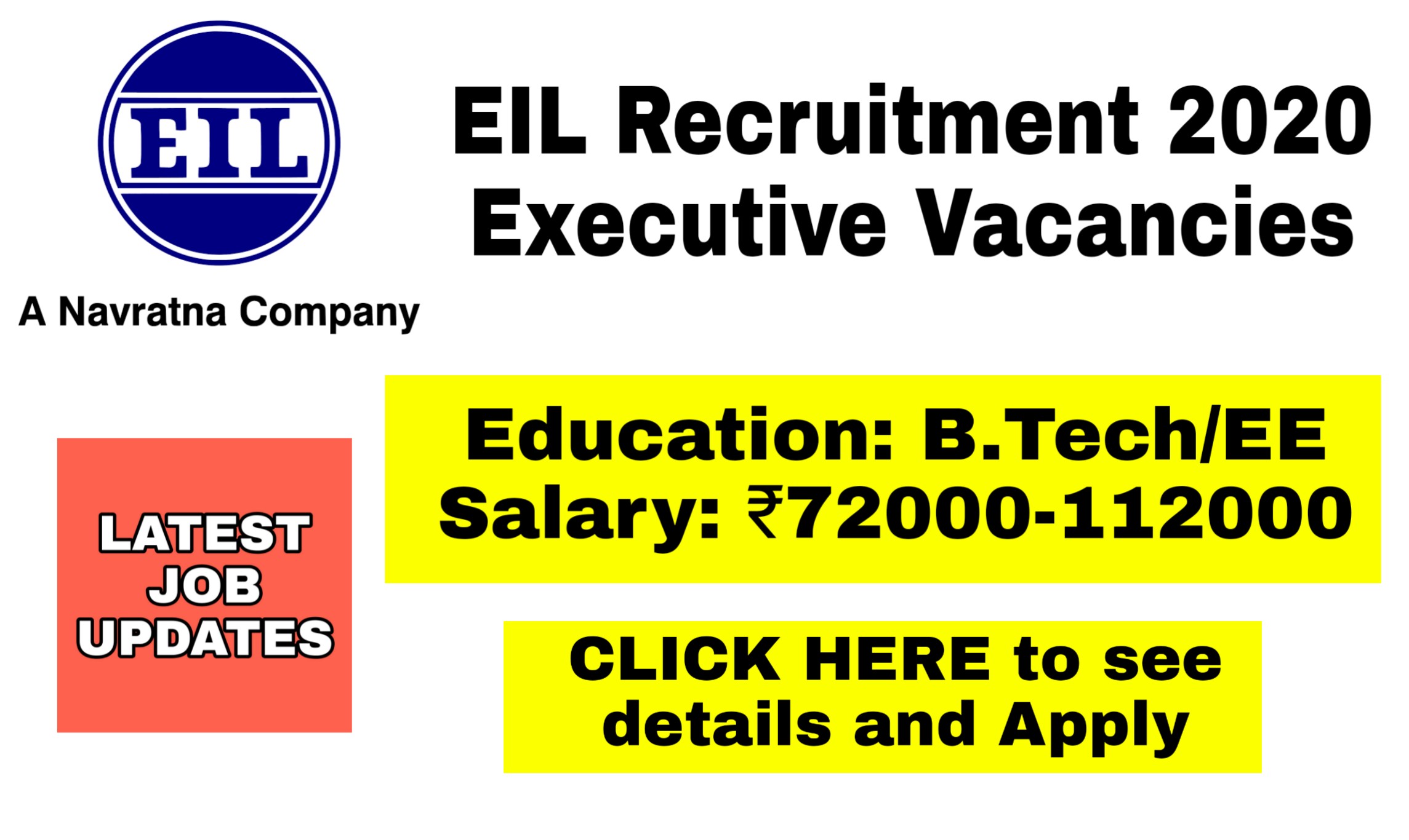 EIL executive recruitment 2020