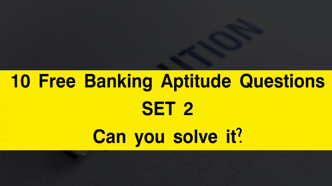 10 Banking Aptitude Questions (Number Series) - SET 2 - Can you solve them? Try it!