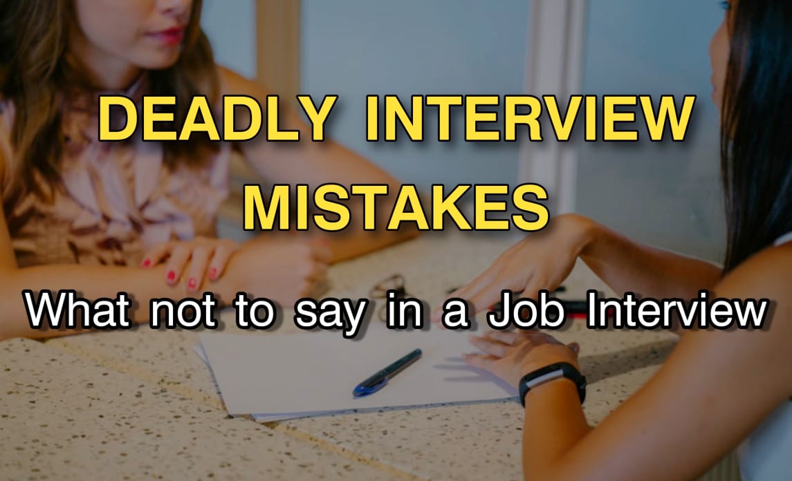 Job interview mistakes solution