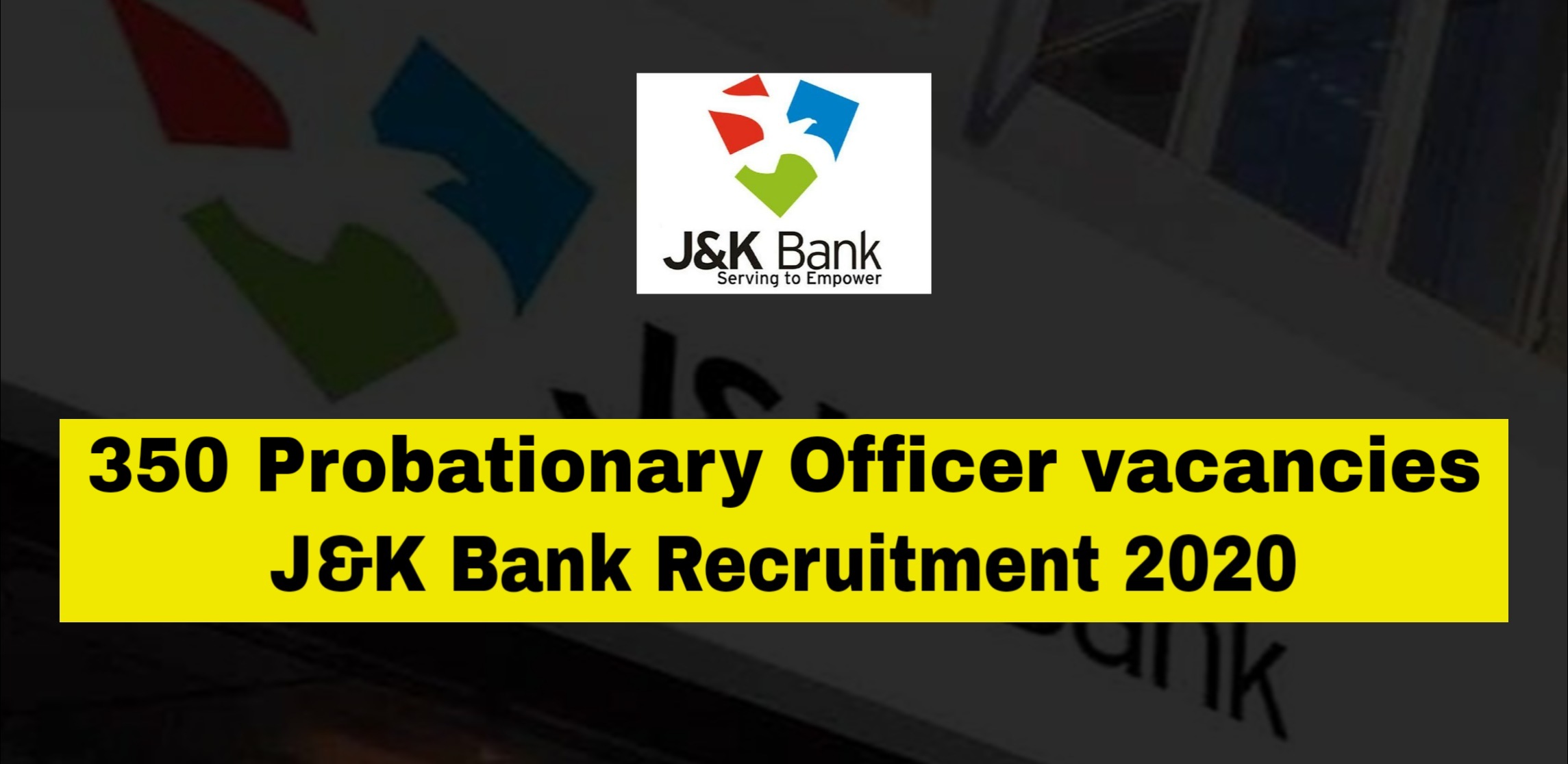 Probationary Officer Vacancies at Jammu and Kashmir bank