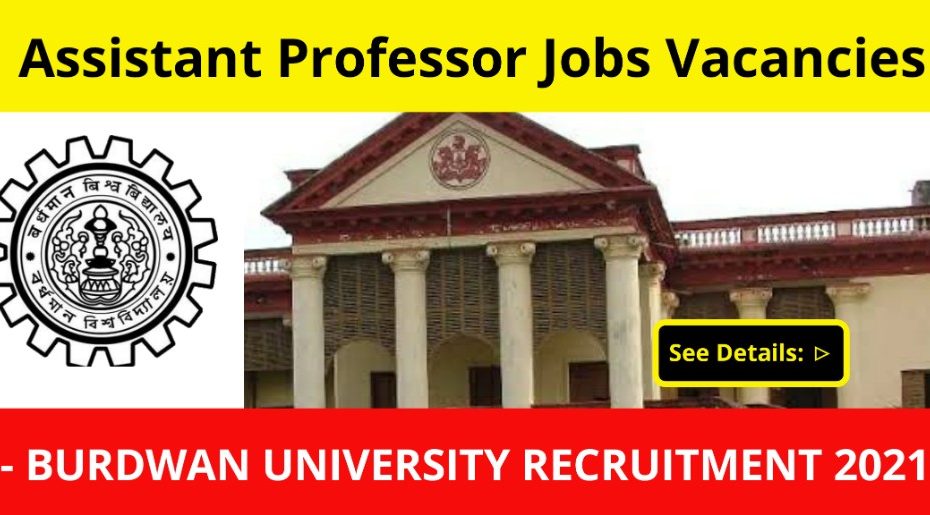 Burdwan University recruitment