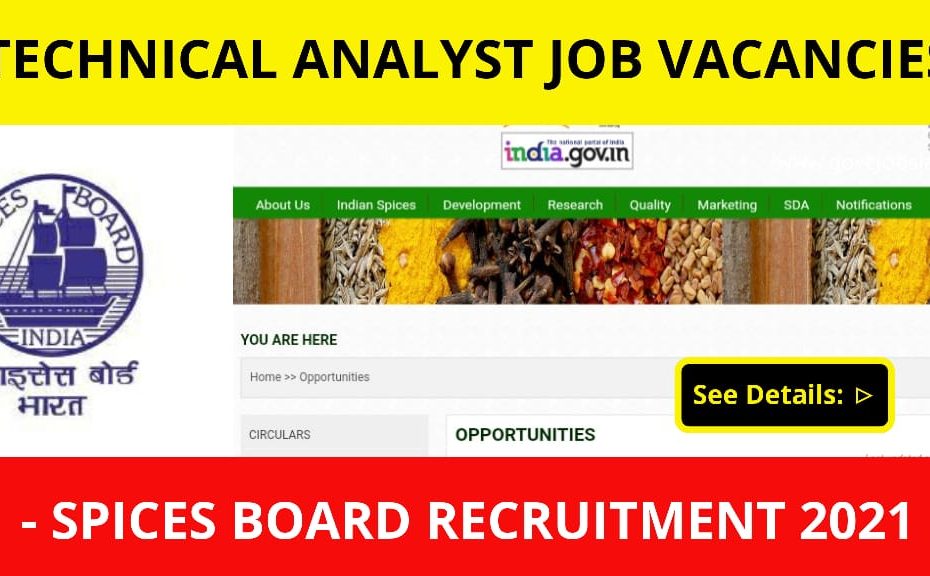 spices board jobs