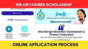 Aikyashree Scholarship Online Application Process 2023 - 24
