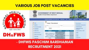 DHFWS, Paschim Bardhaman job Recruitment
