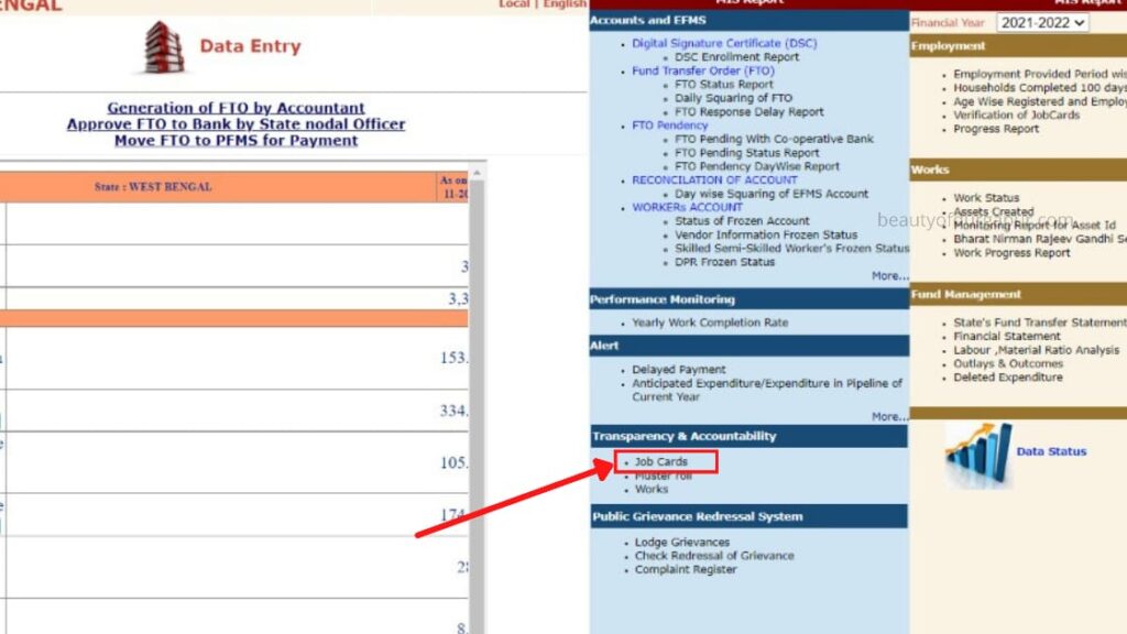 MGNREGA West Bengal Job Card List Check Online 2023 2024