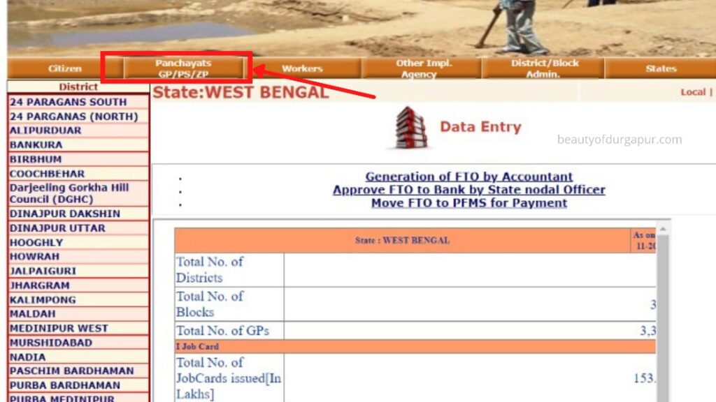 Job Card Download West Bengal 2021 - mnregaweb2.nic.in
