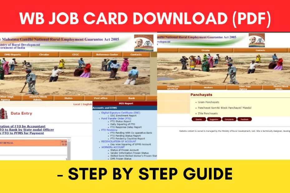 Job Card Download West Bengal 2021 - mnregaweb2.nic.in