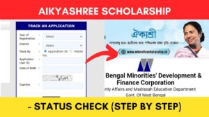 Aikyashree Scholarship status check (Track Application) 2021-22