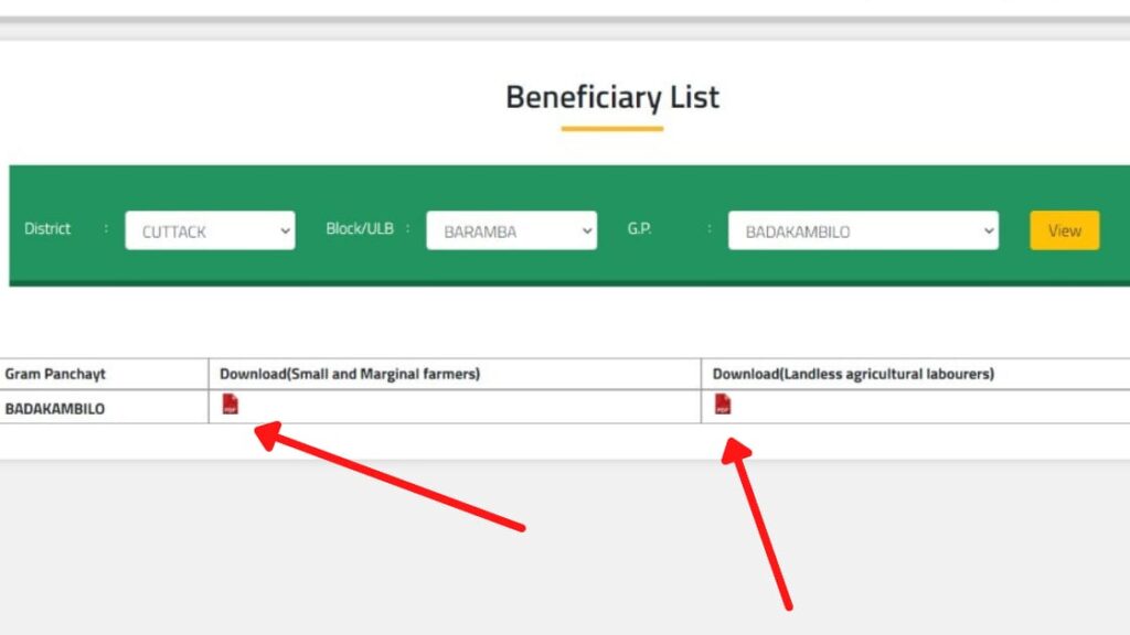 KALIA Yojana List 2023 - Check Beneficiary List Online Odisha