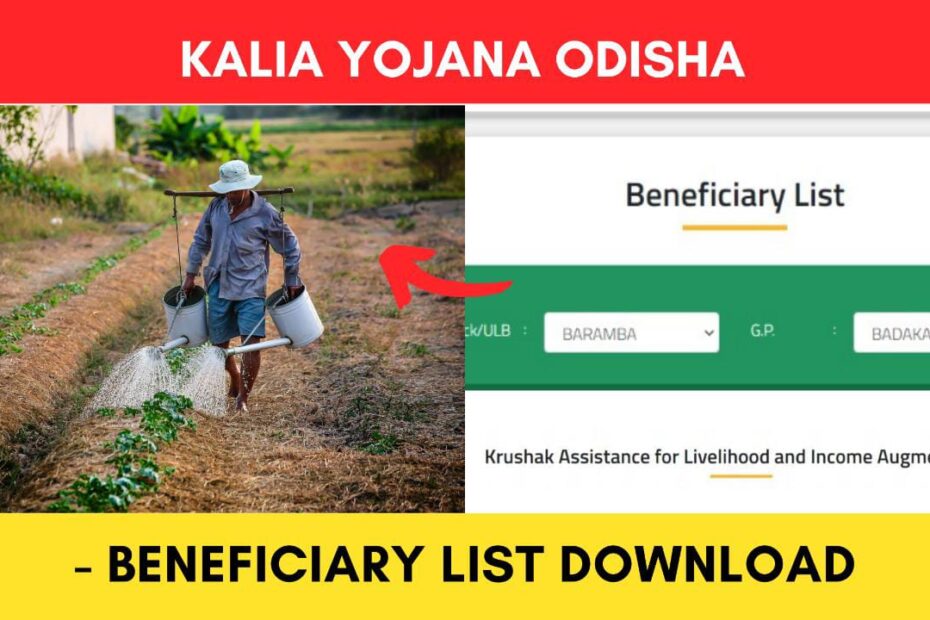 KALIA Yojana List 2023 - Check Beneficiary List Online Odisha