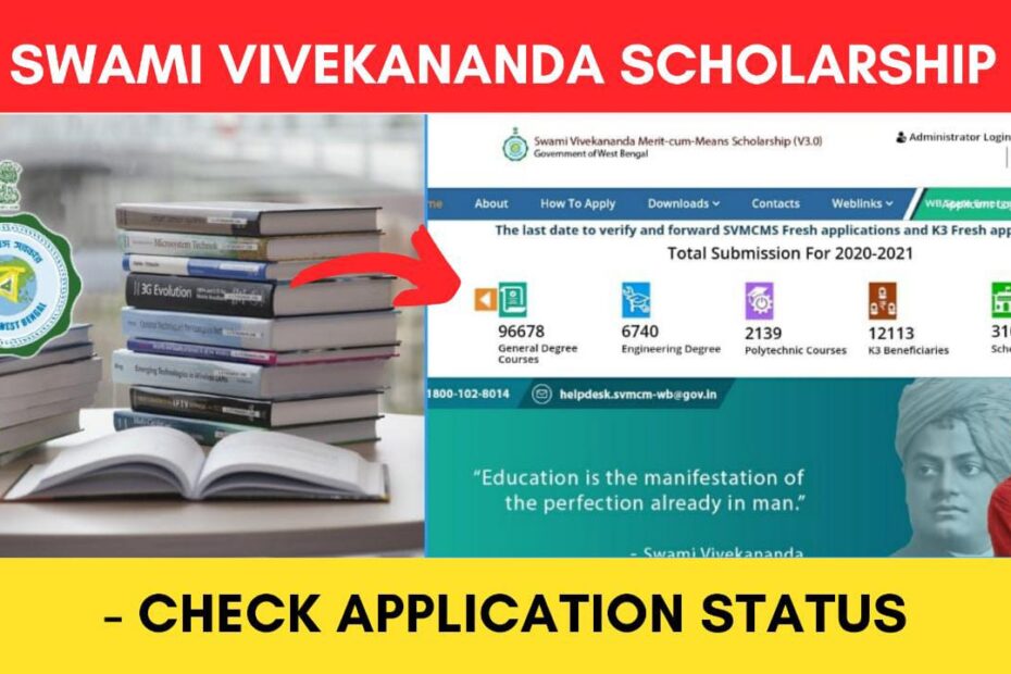 Swami Vivekananda (SVMCM) Scholarship Status Check 2022