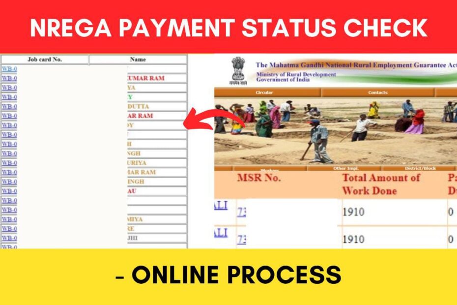 NREGA Payment Status Check Online Process 2023